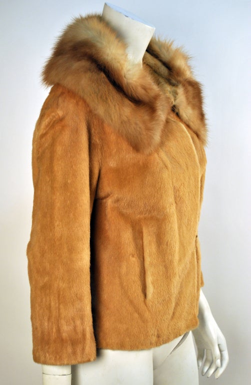 Women's Circa 1965 Elsa Schiaparelli Fur Bolero Jacket Stunner