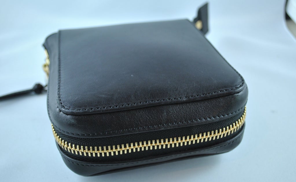 Women's Chloe Jet Black Leather Tote Shopper Handbag For Sale
