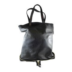 Chloe Jet Black Leather Tote Shopper Handbag