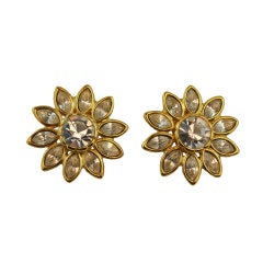 1980's YSL Bejeweled Star Earrings Made in France!