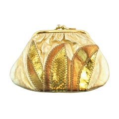 1980's Leather and Snake Carlos Falchi Coin Purse