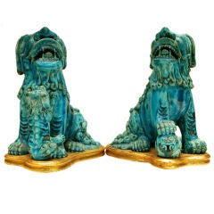 SHREVE, CRUMP & LOW Fine Oriental Porcelain Foo Dogs