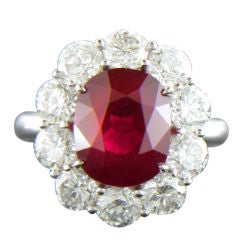SHREVE, CRUMP & LOW Exquisite Burma Ruby Ring