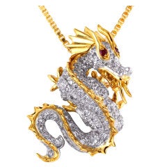 McTEIGUE Diamond Dragon Pendant McTEIGUE Diamond Dragon Pendant