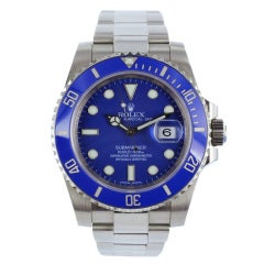 ROLEX Submariner White Gold Ceramic