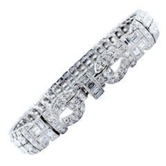 Diamond Buckle Platinum Bracelet Diamond Buckle Platinum Bracelet