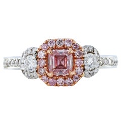 Argyle .36ct Fancy Intense Pink DIamond Ring