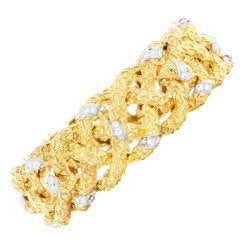 Vintage VAN CLEEF 
ARPELS Gold Diamond Bracelet