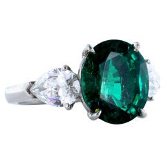 3.98ct Colombian Untreated Emerald Ring