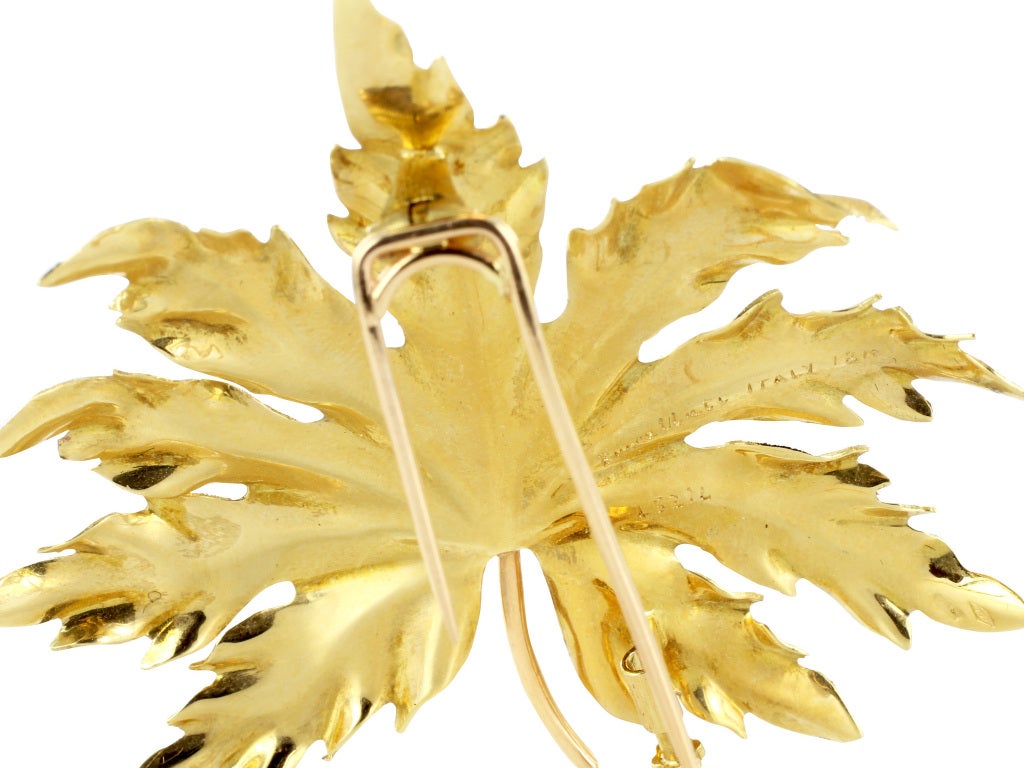 Women's BUCCELLATI Gold Leaf Pin