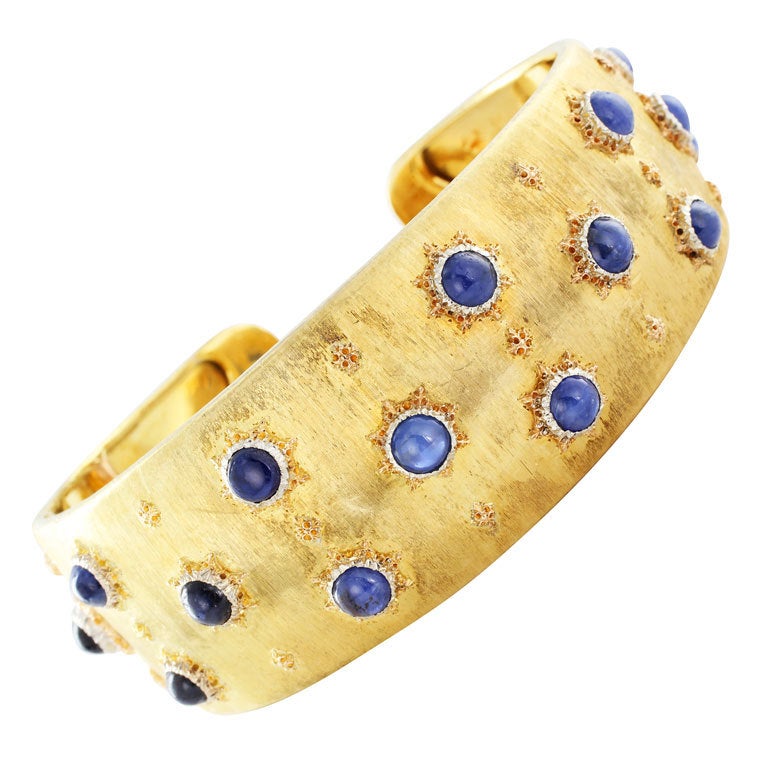 BUCCELLATI Gold & Sapphire Bracelet