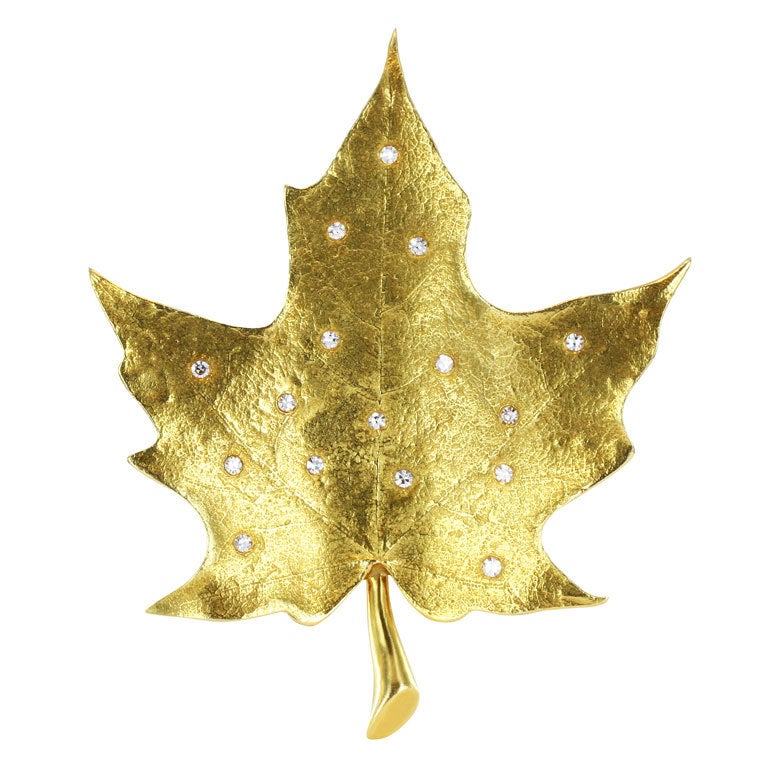 TIFFANY & CO Maple Leaf Brooch