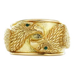DAVID WEBB Gold Eagle Cuff