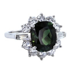 Extraordinary 3.39ct Natural Alexandrite & Diamond Ring