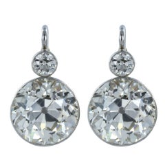 Edwardian 8.25ctw Diamond Earrings