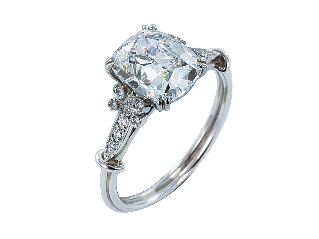 2.12ct Cushion Diamond Engagement Ring