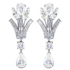 7.79ctw Diamond Drop Earrings