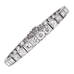 10.00 Carat Diamond Bracelet Platinum