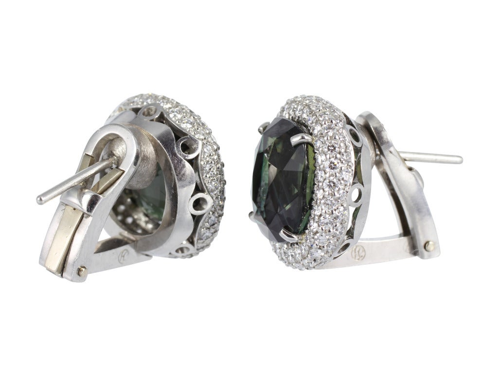 Spectacular Alexandrite Earrings In New Condition In Chestnut Hill, MA