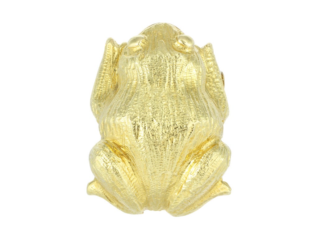 David Webb InterchangeableGold Frog Necklace In Excellent Condition In Chestnut Hill, MA