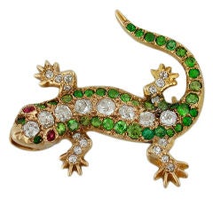 Victorian Gecko Pin