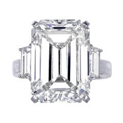Emerald Cut Diamond Three Stone Ring