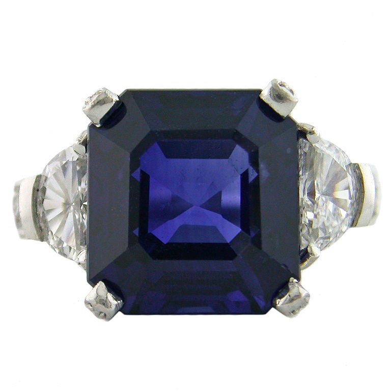 SHREVE, CRUMP & LOW Sapphire and Diamond Ring