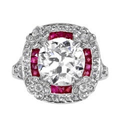 2.96 J VS1 OEC Diamond Ruby Ring 1