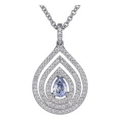 Natural Blue Diamond Pendant