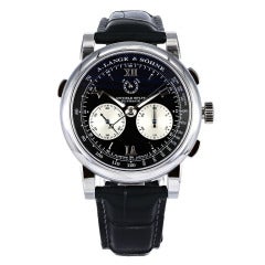 A. Lange & Sohne Platinum Double Split Flyback Chronograph Wristwatch