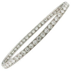 Estate Collection | Edwardian Era Platinum and Diamond Bangle