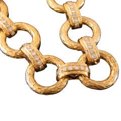 Stunning 18kt and Diamond Opera Necklace