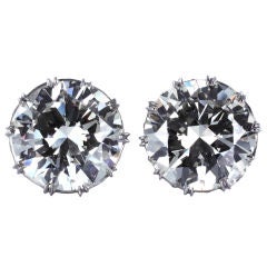 Magnificent 20.35ctw Diamond Stud Earrings