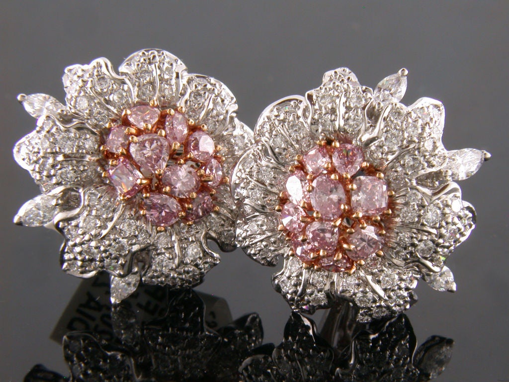 FRED LEIGHTON Diamond Flower Earrings