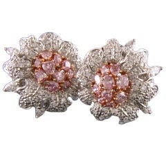 FRED LEIGHTON Diamond Flower Earrings