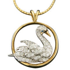 McTeigue & Co Swan Necklace