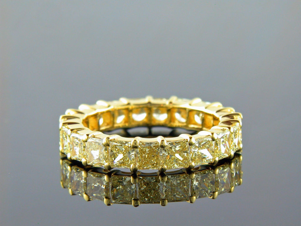 Fancy Yellow Diamond Eternity Band