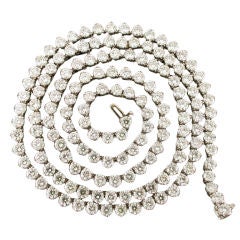 45.97ctw Diamond Riviere Opera Necklace