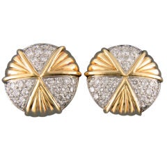TIFFANY & CO Diamond Pinwheel Earrings