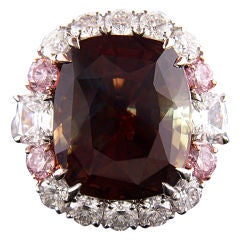 Rare 
Exquisite 16.85ct Alexandrite 
Diamond Ring