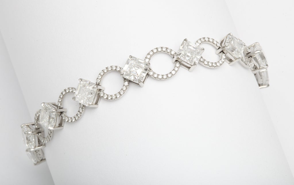 Daniel K Platinum Diamond Bracelet In Excellent Condition For Sale In NY, NY