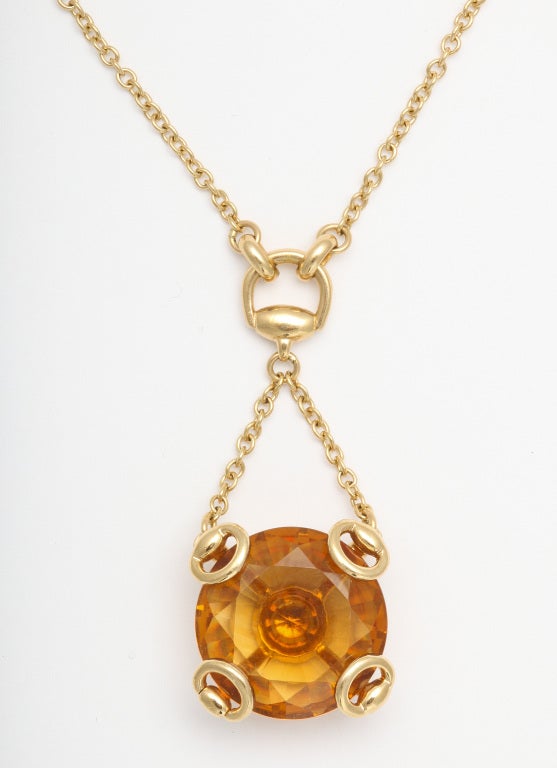 Gucci Citrine Necklace