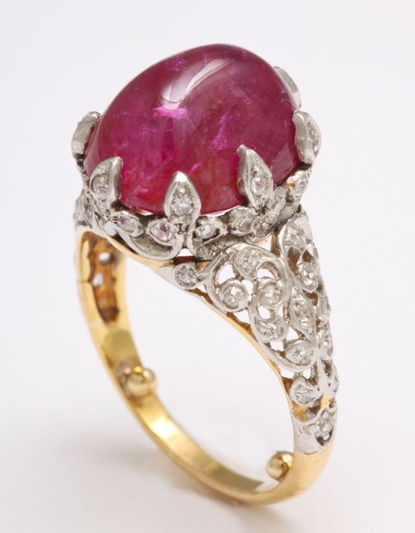 Victorian Cabochon Ruby Ring