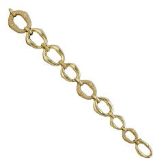GUCCI  Gold Diamond Bamboo Bracelet