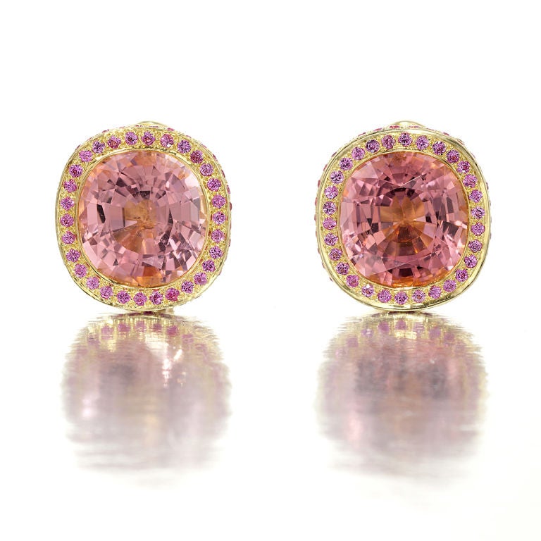LAURA MUNDER  pink tourmaline earrings.

Original retail price $17,500

Windsor Jewelers are proud to offer world famous signed jewels for the most advantageous prices.
