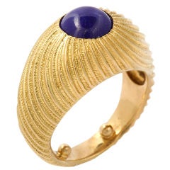 TIFFANY SCHLUMBERGER Man's Gold Lapis Ring