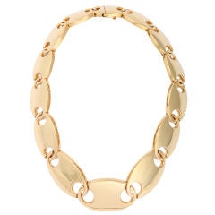 DAVID WEBB Gold Nautical Link Necklace