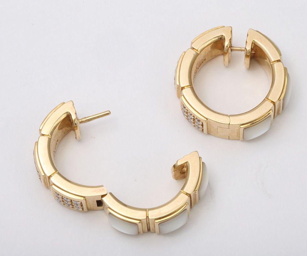 MAUBOUSSIN Gold Day-and-Night Diamond or Pearl Earrings 3