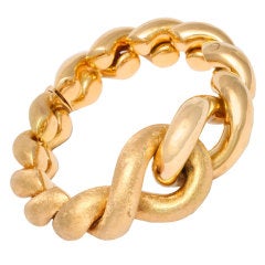 WEINGRILL Dual Finish Gold Twist Bracelet
