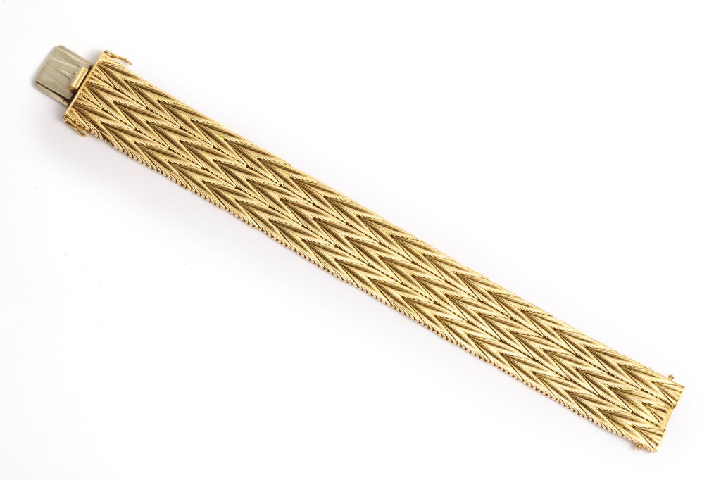 Women's or Men's Cartier Woven Gold Bracelet